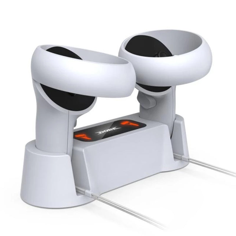 DOBE TY-18170 Charging Dock Station Dual Controller Charger Holder Base for Oculus Quest 2 VR Accessories DOBE TY-18170 Charging Dock Station Dual Controller Charger Holder Base for Oculus Quest 2 VR Accessories